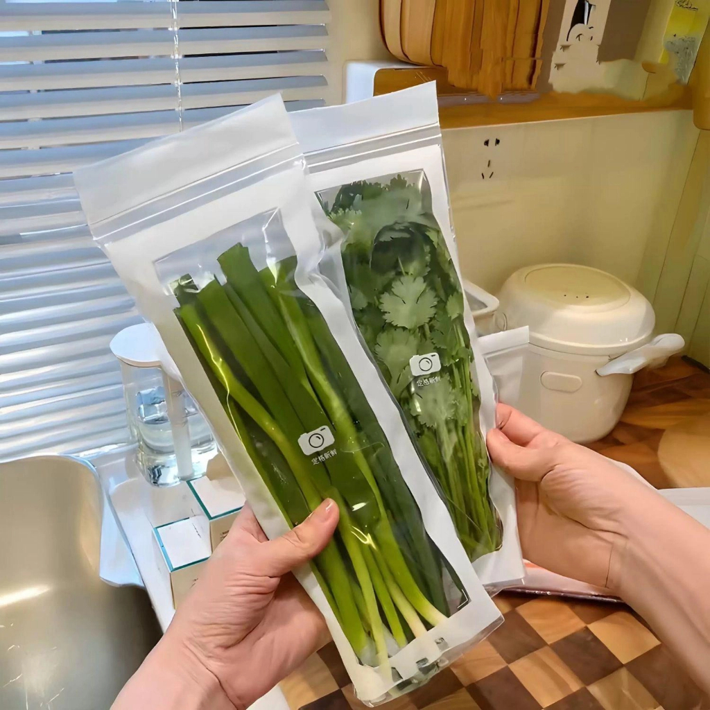 ถุงเก็บความสดแบบใช้ซ้ําได้, ถุงเก็บสดเกรดอาหารปิดผนึก, ถุงหนาและหนาแน่นในครัวเรือน, เหมาะสําหรับตู้เย็นในครัว, ตู้แช่, ที่เก็บแยกระ - รูปที่ 6