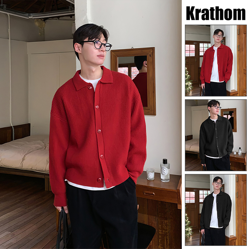 เสื้อแขนยาวสไตล์เกาหลี - ปกถัก สวมใส่ได้หลากหลายโอกาส หนุ่ม ๆ ต้องมี!