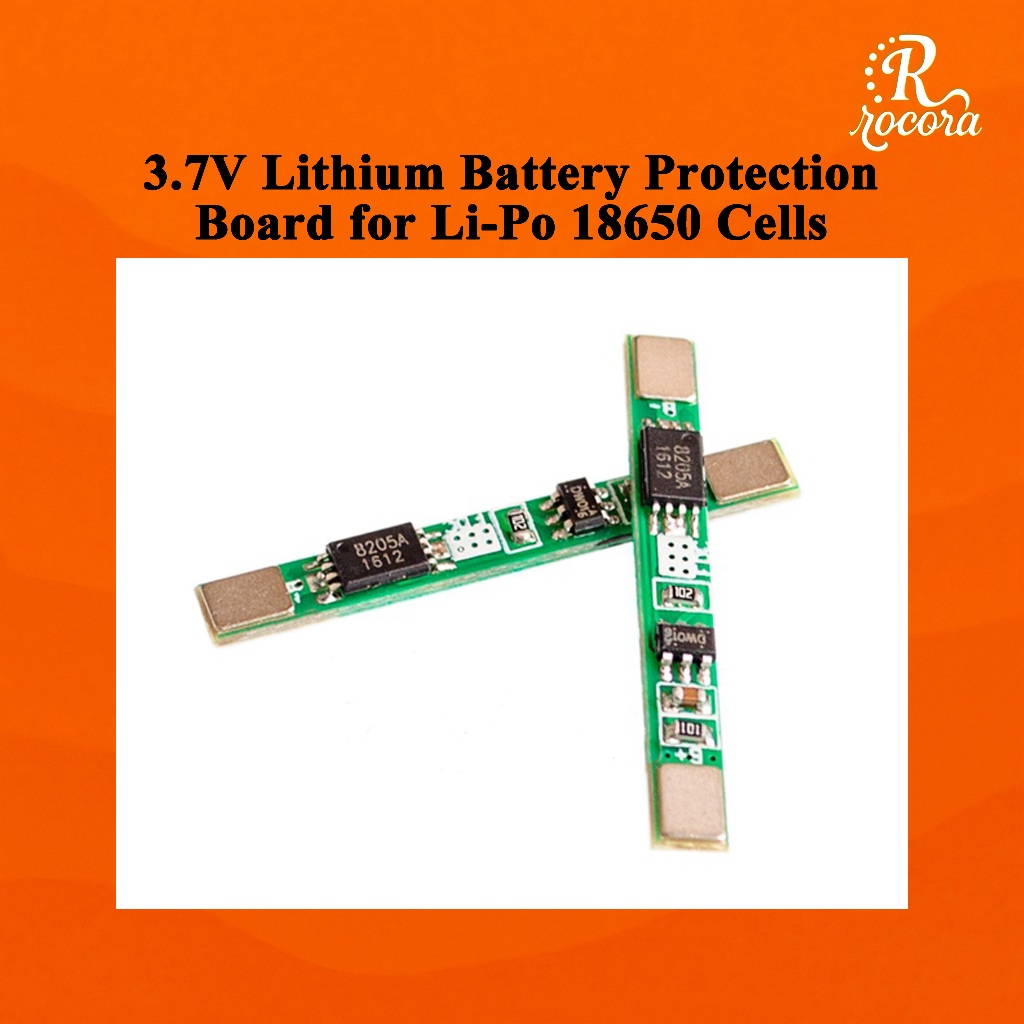 แผงวงจรป้องกันแบตเตอรี่ลิเธียม 3.7V สำหรับแบต Li-Po 18650 รองรับการเชื่อมจุด ต่อขนาน ป้องกันกระแสเกิน 3A