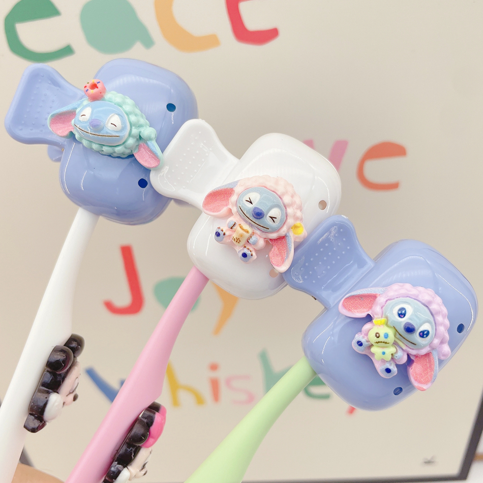 เย็บร้อย หัวแปรงสีฟันป้องกันกรณีเดินทางแบบพกพาแปรงสีฟันป้องกันฝุ่นหมวกป้องกัน เย็บร้อย ที่เก็บแปรงสีฟันคลิป