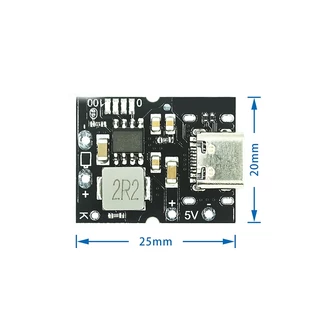 โมดูลชาร์จและปล่อยไฟ 5V 2A ความแม่นยำสูง พร้อมพอร์ต Type-C รองรับแบตเตอรี่ลิเธียม 4.2V