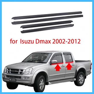 4 แพ็ค Dmaxยางขอบกระจกรถยนต์ dmax 2002 คิ้วรีดน้ำประตู dmax คิ้วรีดน้ำ ยางรีดนำ้ขอบกระจก ยางรีดน้ำ ยางรีดน้ำนอก for Toyota D-MAX 2002-2011
