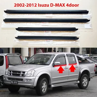 4 แพ็ค Dmaxยางขอบกระจกรถยนต์ dmax 2002 คิ้วรีดน้ำประตู dmax คิ้วรีดน้ำ ยางรีดนำ้ขอบกระจก ยางรีดน้ำ ยางรีดน้ำนอก for Toyota D-MAX 2002-2011