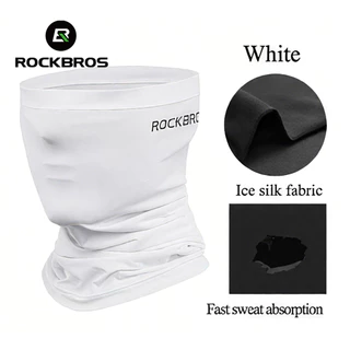 【TH Delivery】ROCKBROS หน้ากากกันแดดใยไหม - ยืดหยุ่นสูง, ใส่ได้ทั้งชายและหญิง, ระบายอากาศได้ดี, ป้องกัน PM2.5 และฝุ่น - เหมาะสำหรับเดิน, ปั่นจักรยาน และขี่มอเตอร์ไซค์