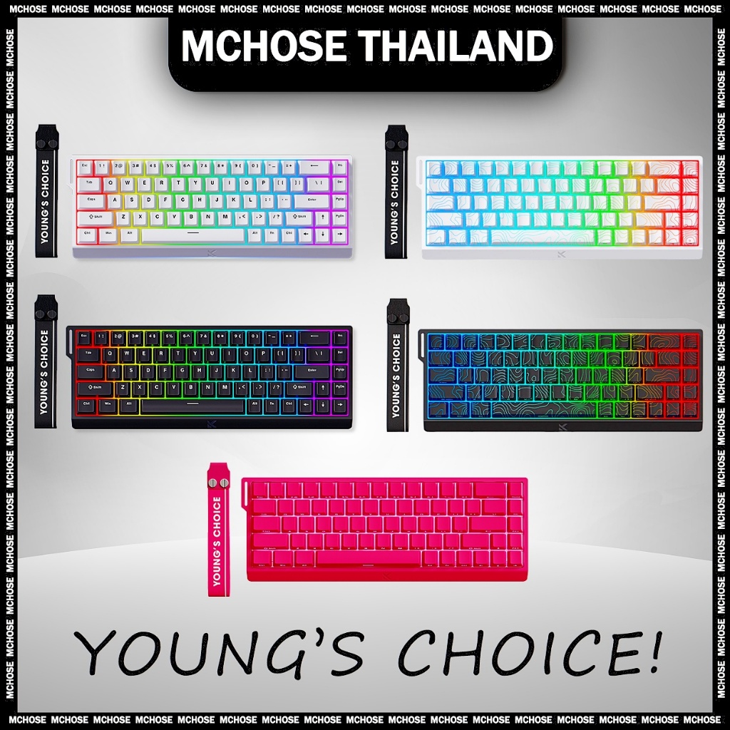 MCHOSE ACE60/68 Hall Effect Magnetic Switch Gaming Keyboard RGB Hot Swappable Gaming Keyboard