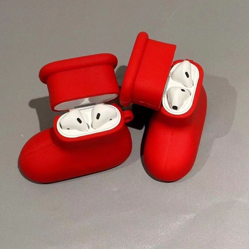 การ์ตูน Astro Boy รองเท้าสีแดงขนาดใหญ่สําหรับ AirPods 1/2/3/4 รุ่นหูฟังกรณีใช้งานร่วมกับ AirPods Pro