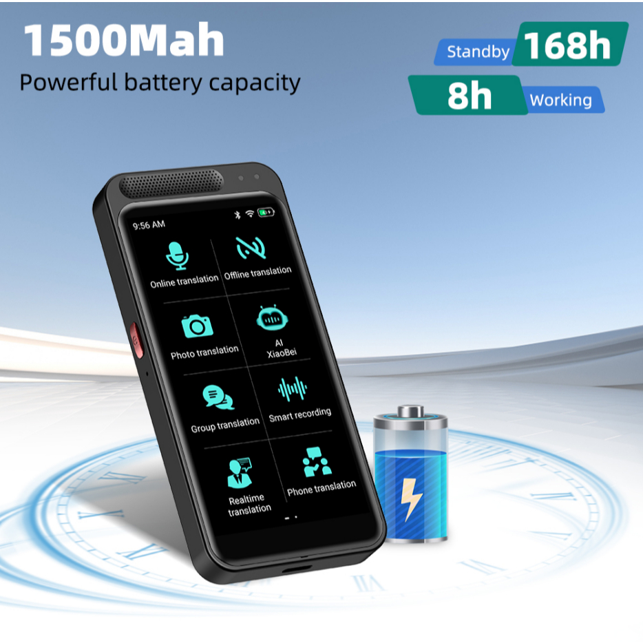 【โปรโมชั่นแบบจำกัดเวลา】รุ่น 4G AI Smart Voice Precision Translator Z6 รองรับ 139 ภาษาแปลออนไลน์ 17 ภาษาแปลออฟไลน์ รองรับเมนูภาษาไทย ราคา ถูกที่สุด ดีลบีเคเค แกลเลอรีภาพที่ 6