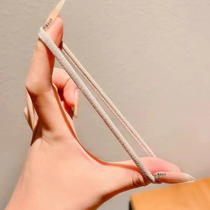 ห่วงผมขนาดใหญ่สีสันสดใส ยืดหยุ่นสูง สำหรับผมหางม้า - รูปที่ 3