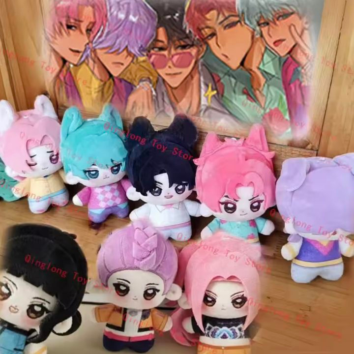 ใหม่Kpop Demon Hunters Sajaชายตุ๊กตาพวงกุญแจน่ารักการ์ตูนJiu Mystery Romanceเด็กAbby Plushieกระเป๋าตกแต่งตุ๊กตาของเล่นของขวัญ