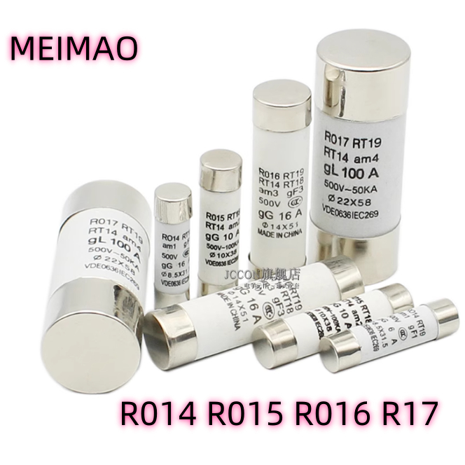 5PCS ฟิวส์เซรามิคหลอดฟิวส์ R014 RT14 RT18 RT19 RT29 R017 R016 R015 0.5A 1A 2A 3A 4A 5A 6A 8A 10A 16A