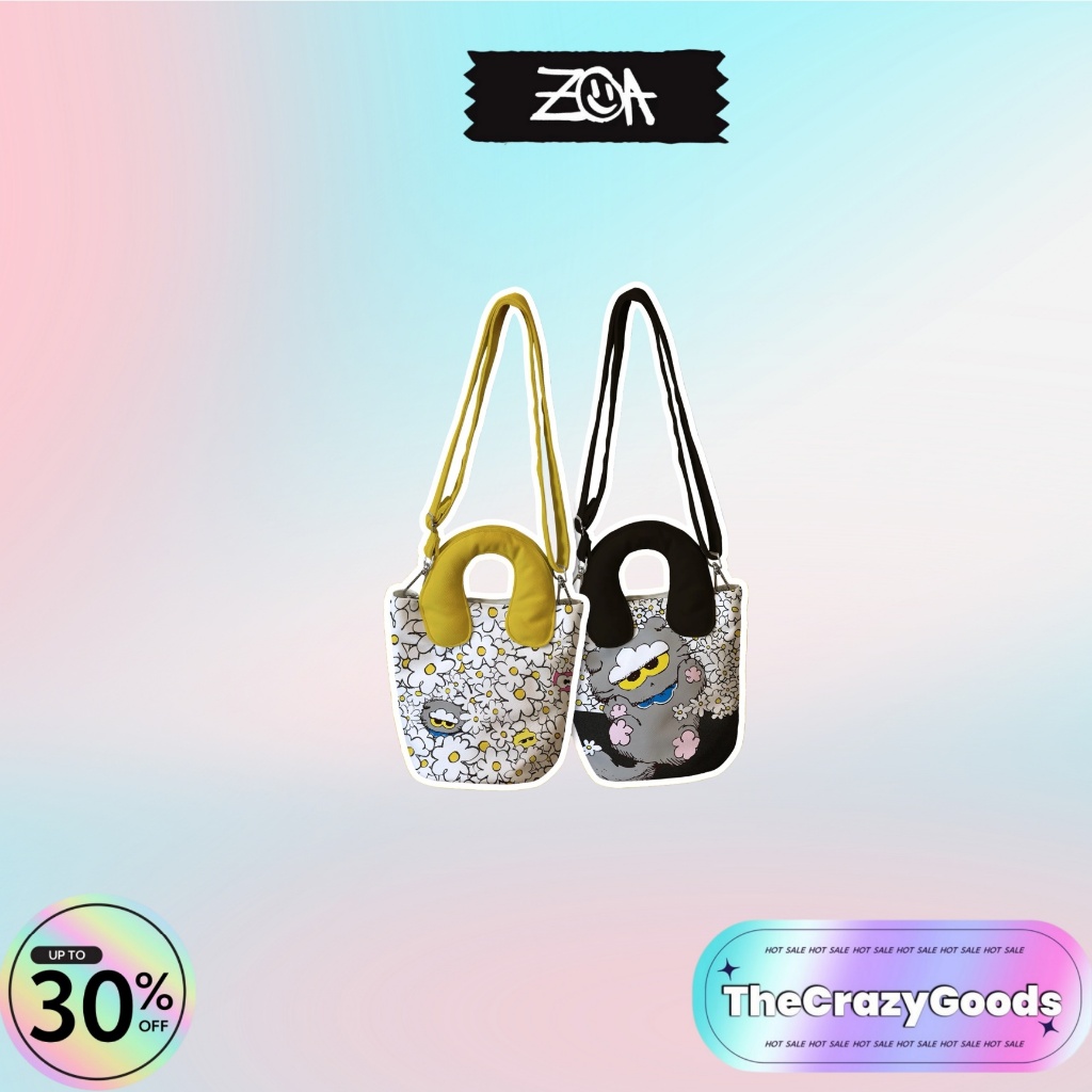 G-Dragon style ZOA crossbody bag cat zoa bag gd style