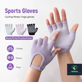 ถุงมือกีฬาครึ่งนิ้วสําหรับปั่นจักรยานและฟิตเนส