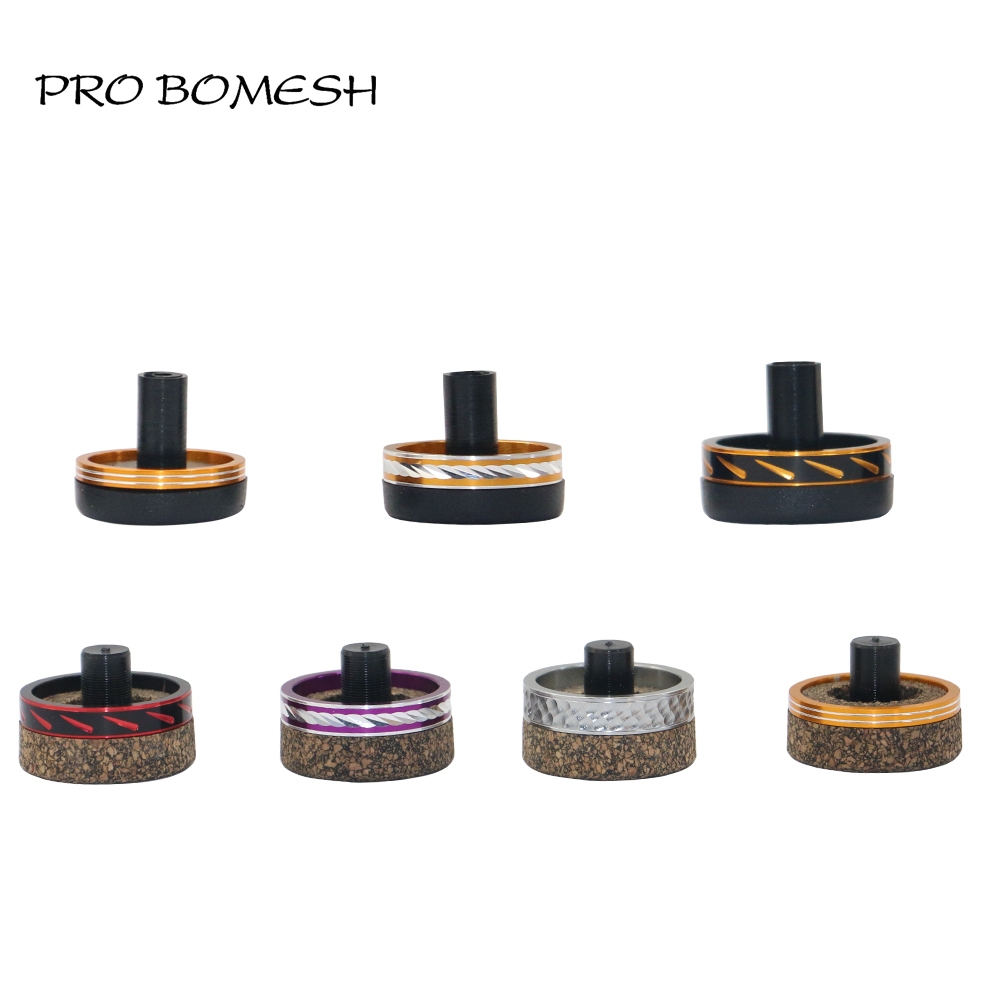 PROBOMESH ยาง Cork อลูมิเนียม Trim แหวน End Cap สําหรับ DIY ตกปลา Rod Building ส่วนประกอบซ่อมอุปกรณ์เสริม