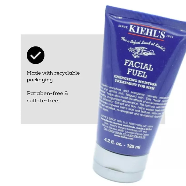 Kiehls Facial Fuel Moisturizer 125ml, Energizes & Brightensหมองคล้ํา, วิตามินซีและคาเฟอีน