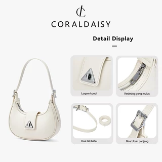 CORALDISY 2025 ใหม่ กระเป๋าสะพายข้าง กระเป๋าสะพายไหล่ แฟชั่น กระเป๋าทรงครึ่งวงกลม ผู้หญิง
