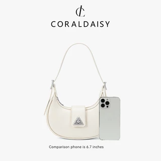 CORALDISY 2025 ใหม่ กระเป๋าสะพายข้าง กระเป๋าสะพายไหล่ แฟชั่น กระเป๋าทรงครึ่งวงกลม ผู้หญิง