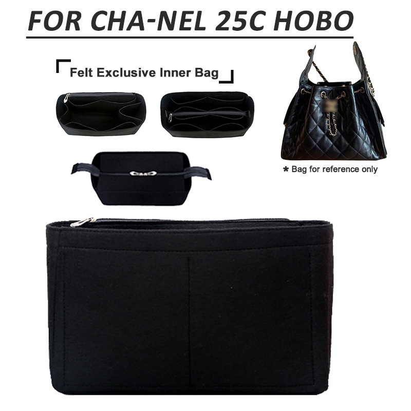 The Bag Organizer คือ C-honel 25C Hobo Bag Mini Bag Storage Bag Inner Lining Bag Felt Wallet Insert Handbag Inner Lining Bag
