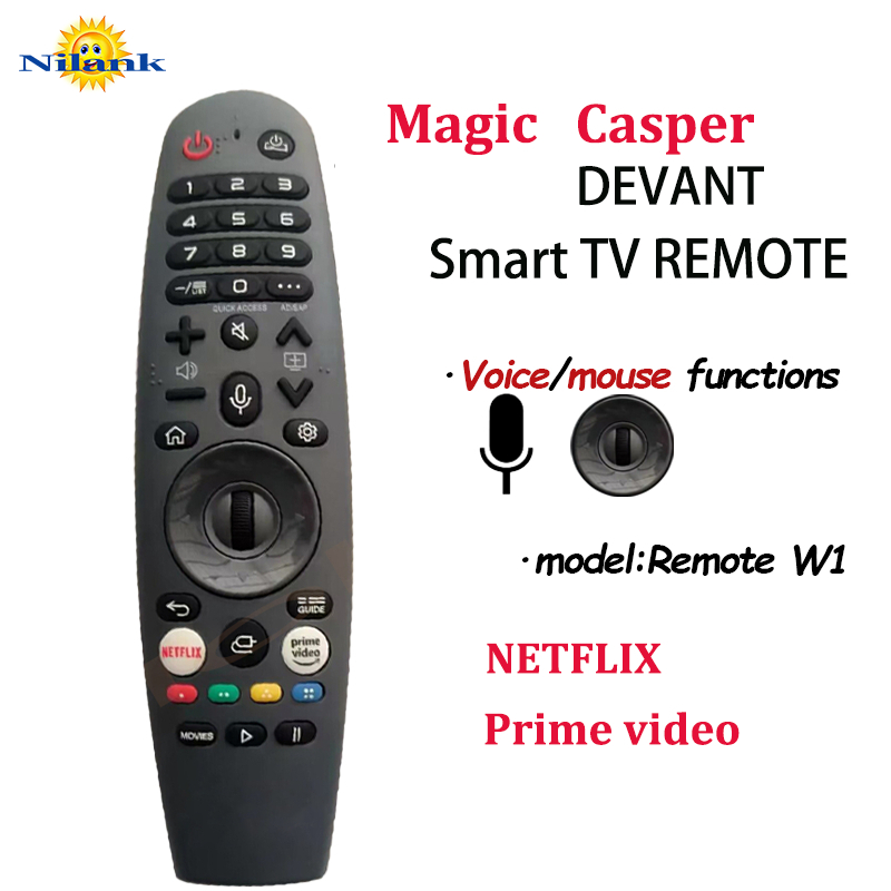Nilank รีโมท Magic รีโมททีวี Aconatic casper Smart TV สั่งงานด้วยเสียง เมาส์ HD TV remote RC-OS05