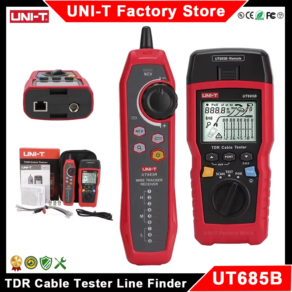 【แท้ ส่งจากไทย 】UNI-T UT685B KIT เครื่องทดสอบติดตามสายแลนด์ LAN wire tracker ดิจิตอล เทส POE ได้ LAN