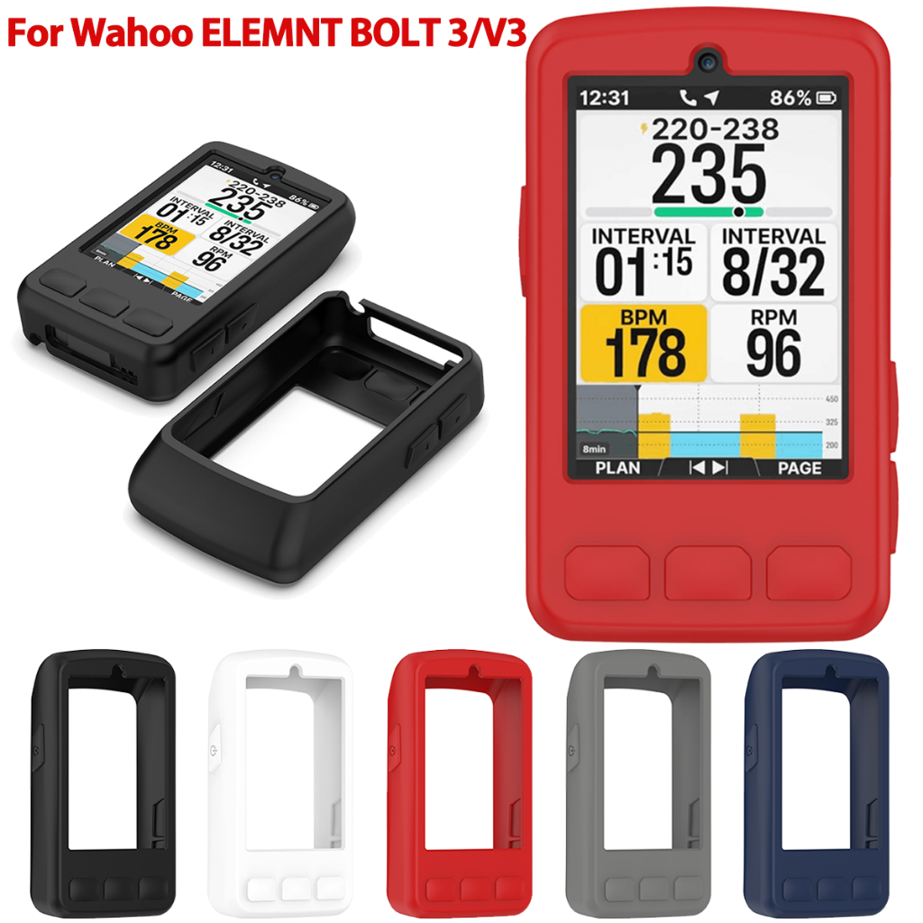 สําหรับ Wahoo ELEMNT BOLT V3 BOLT 3 TPU กรณีครอบคลุมเต็มรูปแบบเกราะป้องกันกรณีกันชนสี smartwatch ปลอ