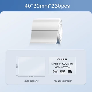 CLABEL 221B/320B ป้ายสติ๊กเกอร์ความร้อนแบบใส丨กันน้ํา กันน้ํามัน และทนต่อแรงเสียดทาน