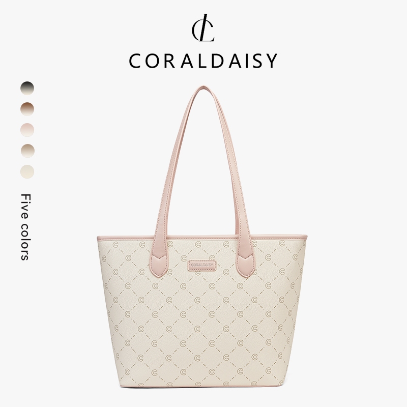 CORALDISY กระเป๋าผู้หญิง 2025 ใหม่ กระเป๋าโท้ท กระเป๋าสะพายไหล่ ความจุขนาดใหญ่ กระเป๋าใส่แล็ปท็อป