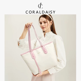 CORALDAISY 2025 แบบใหม่ ความจุขนาดใหญ่ สะพายไหล่ กระเป๋าโท้ท กระเป๋าผู้หญิง กระเป๋าสะพายไหล่
