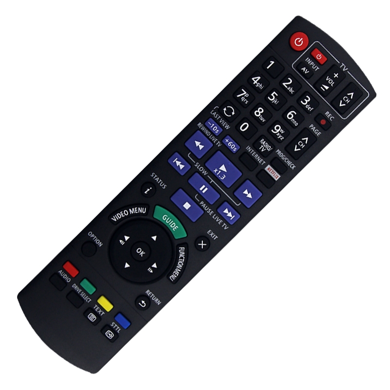 รีโมทคอนโทรลใหม่ N2QAYB001114 เข้ากันได้กับ Panasonic DVD DMR-UBC80 DMR-UBC90 DMR-UBS80 DMR-UBS90 DM