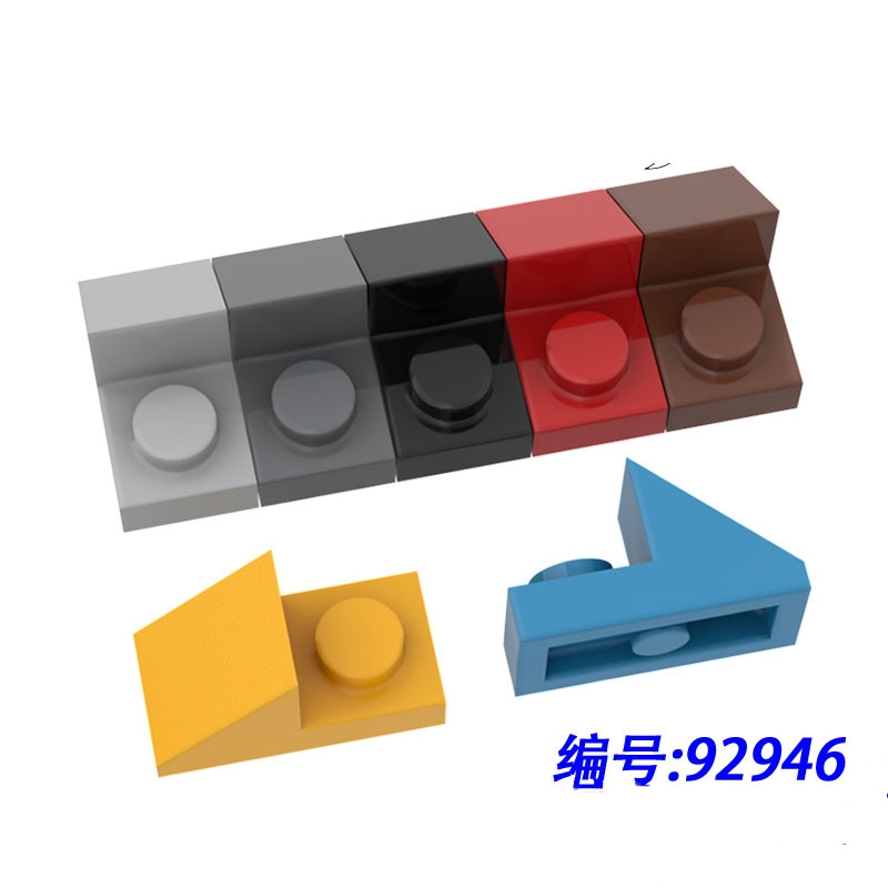 10ชิ้นเข้ากันได้มอคอิฐชิ้นส่วน92946ลาด45° 2 x 1 พร้อม 2/3 Cutout Building Block อนุภาค DIY Assmble เด็กสมองของเล่นของขวัญ