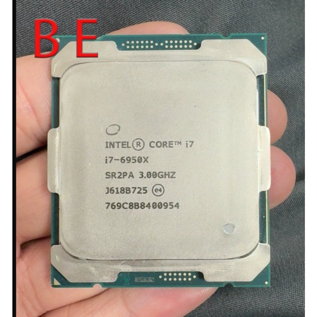 Core i7-6950X CPU โปรเซสเซอร์ LGA2011-3 Extreme Edition SR2PA 3GHz 25M แคชสิบแกน