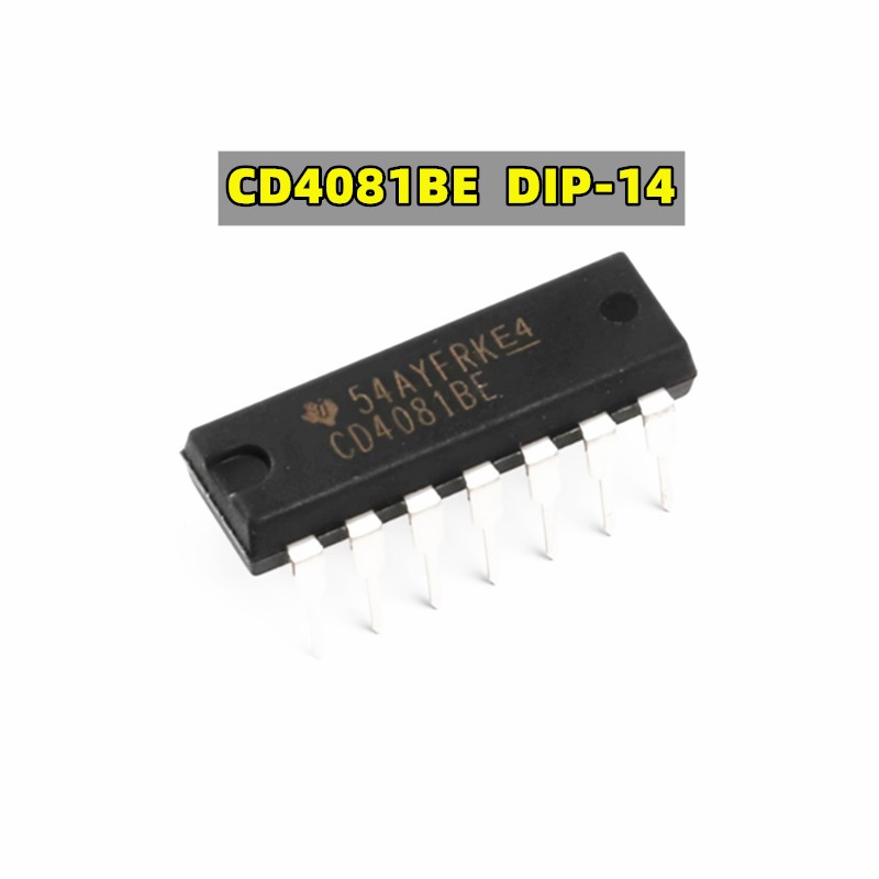 ของแท้ In-Line CD4081BE DIP-14 Logic Chip Four 2 Input End and Door