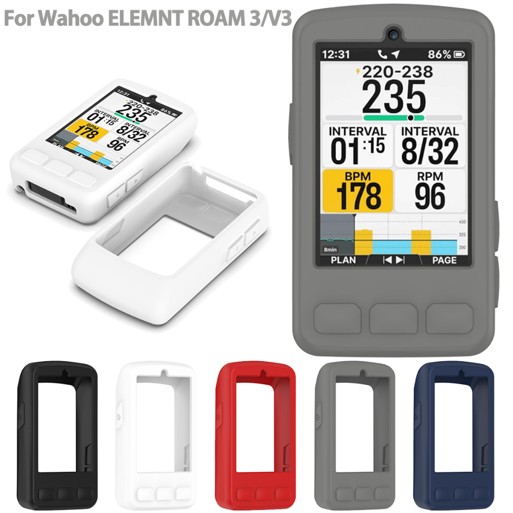สําหรับ Wahoo ELEMNT ROAM V3 3 ซิลิโคนกันกระแทกป้องกันกรณี Soft Protector Shell ผิวกรอบปลอก