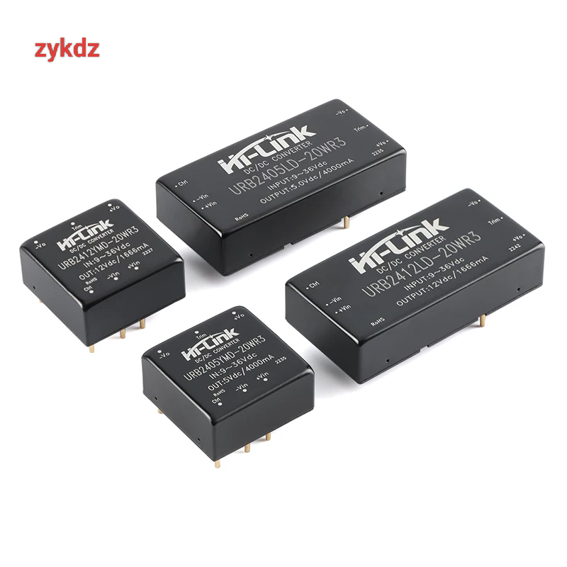 10W 20W 30W DC-DC Isolated Non-regulated Power Supply โมดูล 24V ถึง 5V 12V 24V URB2412LD URB24 URB2405YMD12YMD URB2405YMD 20WR3