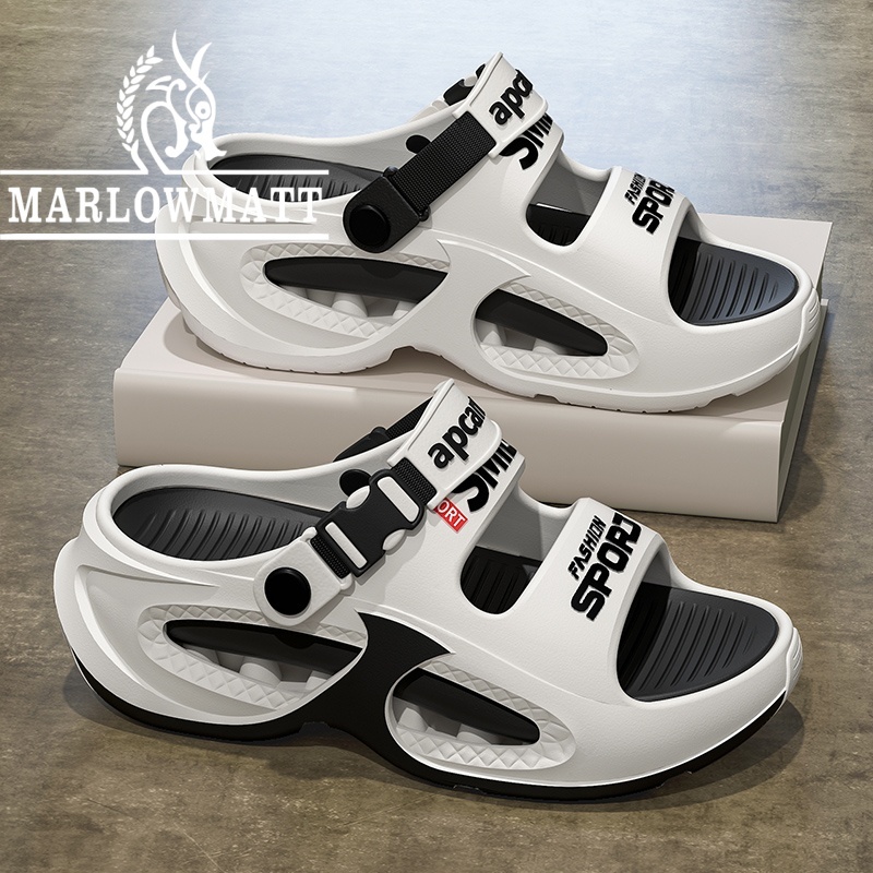 รองเท้าแตะผู้ชาย Marlowmatt | รองเท้าแตะกีฬา | กันลื่นทนต่อการสึกหรอดูดซับแรงกระ