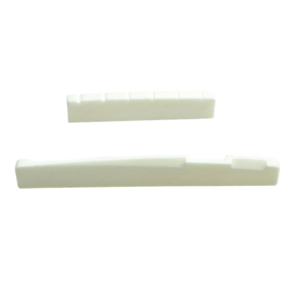 KAISH กีตาร์กระดูกวัว Nut และ Saddle จริงแท้ Acoustic Bone Nut & Saddle