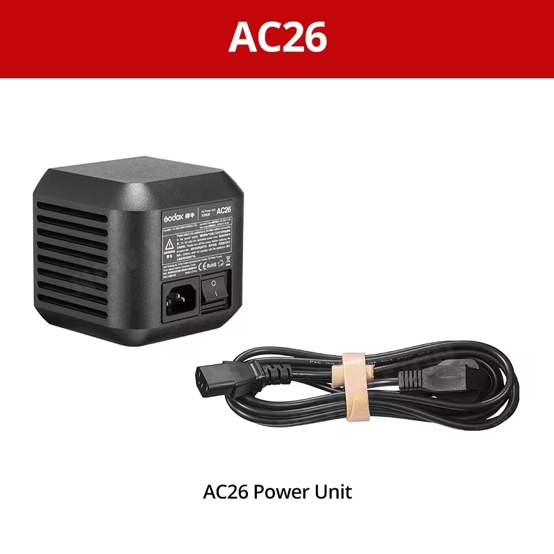 Godox AC26 UC26 H600P อุปกรณ์เสริมอะแดปเตอร์สําหรับ Godox AD600ProII AD600Pro II