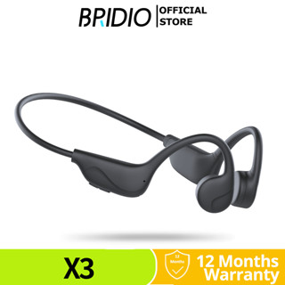 Bridio X3 ชุดหูฟังบลูทูธ Bone Conduction IPX5 ชุดหูฟังเพลงกี…