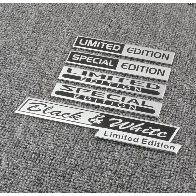 สติ๊กเกอร์ตกแต่ง ทําเอง สร้างสรรค์รุ่นจํากัดป้ายรถสติ๊กเกอร์อลูมิเนียมรุ่นพิเศษรุ่นแรกร่างกายพิทักษ์ป้ายหางดัดแปลงฉลากรอยขีดข่วนปกสติก