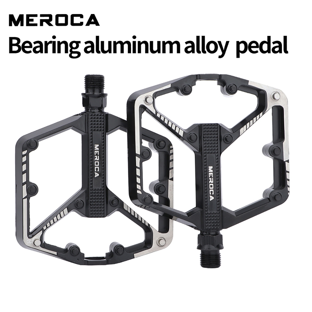 MEROCA B632 3 แบริ่งจักรยานเหยียบกว้าง Anti-Slip อลูมิเนียมสําหรับ MTB จักรยาน