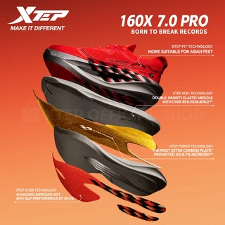【xtep】160X7.0 PRO | Tokyo Marathon Asian Champion รองเท้าวิ่ง Racing 42KM+ Marathon Super Carbon Plate Running Shoes PACE 3-4