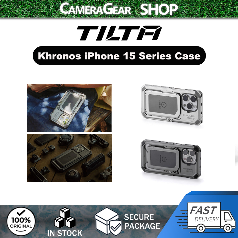 TILTA Khronos เคสโทรศัพท์สําหรับ iPhone 15 Pro/15Pro Max อลูมิเนียมและขั้นสูงสําหรับ Photagraphy/วิด