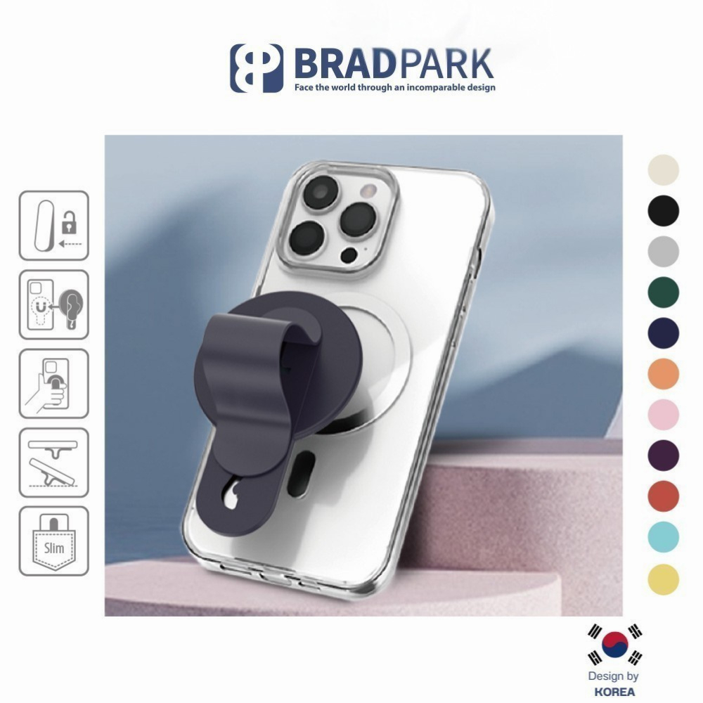 BRADPARK Mac Finger Grip  ขาตั้งมือถือ ที่จับมือถือแบบแม่เหล็ก สำหรับเคสมือถือที่รองรับแม่เหล็ก