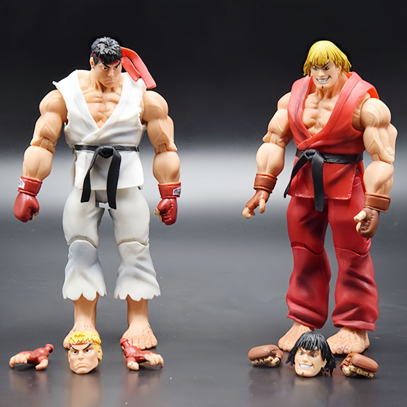 17 ซม.อะนิเมะเกมต่อสู้ Action Figure Ken Masters Hoshi Ryu PVC Kawaii ของเล่นตุ๊กตาตกแต่งห้องของขวัญวันเกิดสําหรับชาย