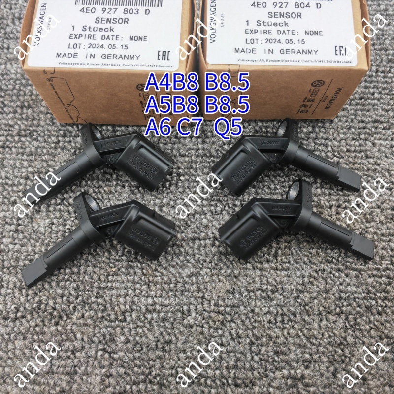 4E0927803ดี 4E0927804D เซ็นเซอร์ความเร็ว Audi เซ็นเซอร์ ABS สําหรับ A5B8 B8.5 A4B8 B8.5 Q5 A6C7 A4B8