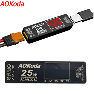 AOKoda XT60 ถึง PD3.0 แบตเตอรี่ Lipo Quick Charger ป้องกันกา…