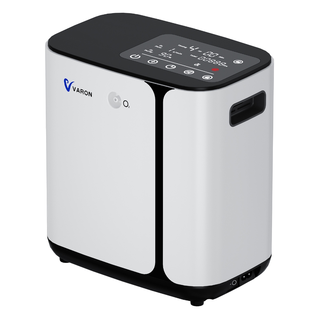 VARON NT09 Oxygen Concentrator 1-6 Litres/Minute, ปรับความเข้มข้นได้ 90% ± 3% แบบพกพาพกพา Handle สํา