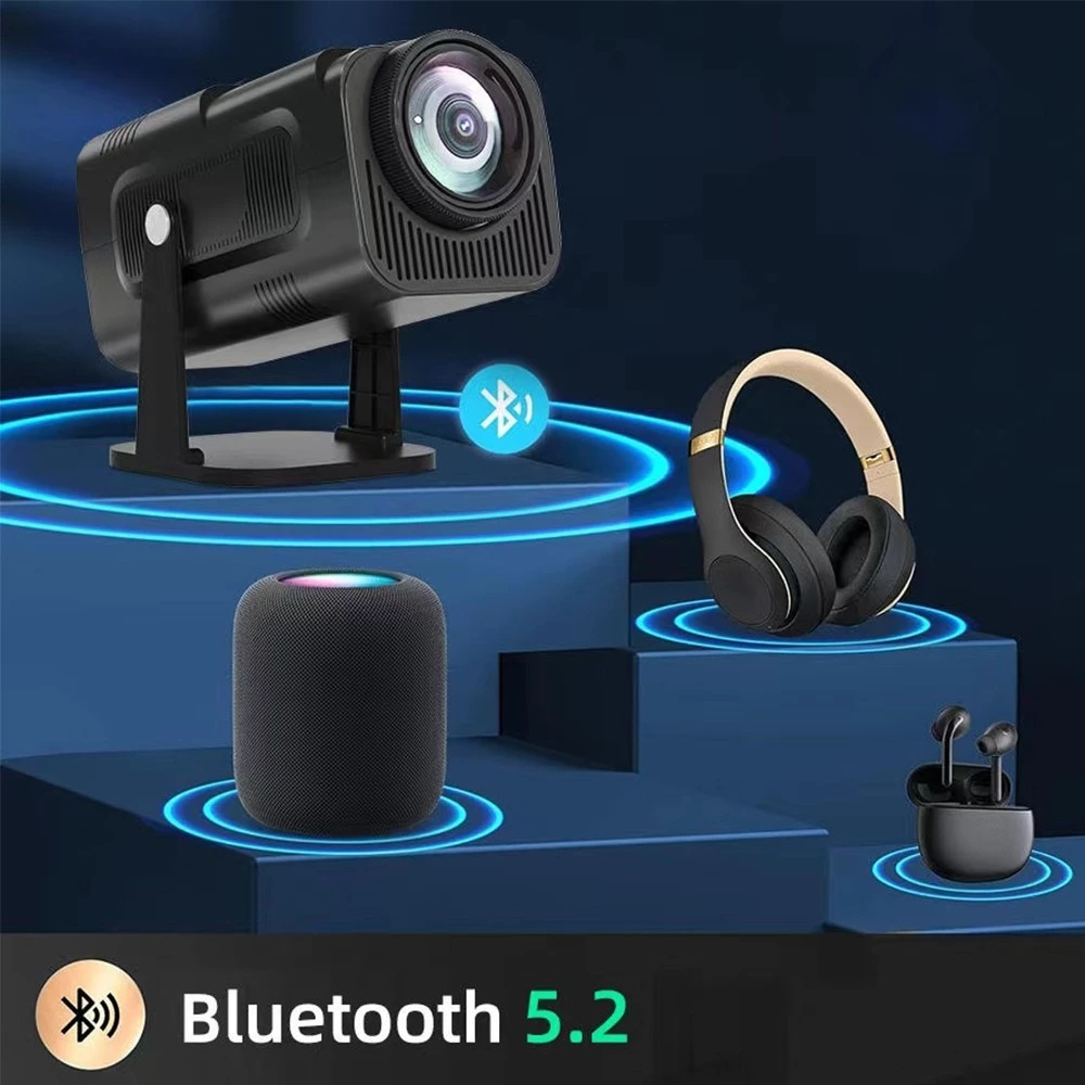 มินิโปรเจคเตอร์ 4K Android 13.0 LCD 4K โปรเจคเตอร์ 1080P Dual Band WiFi พร้อมการซิงโครไนซ์บลูทูธหน้าจอสมาร์ทโฟนบ้าน thumbnail 6