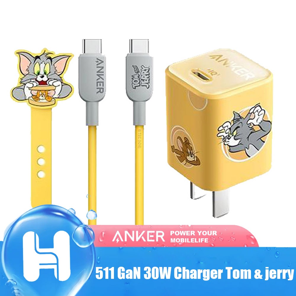 Anker 511 GaN 30W Charger Tom & jerry Fast Charger (Nano 3) PIQ 3.0 Folding PPS Fast Charger