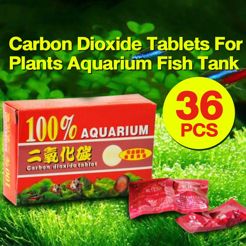 Aquarium Co2 เม็ด 36 ชิ้นแพ็คสําหรับพืชน้ําปรับปรุงประสิทธิภาพของ Aqua Plants