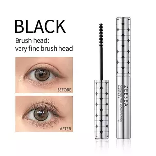 Zeesea มาสคาร่าหัวแปรงกันน้ําติดทนนาน 36H Smudge-proof ยาวขนตาเส้นใยบรรจุ Curling Eye แต่งหน้าเหงื่อ Proof